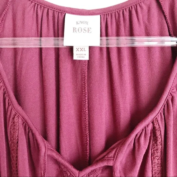 KNOX ROSE | Short Sleeve Top XXL - Picture 4 of 5